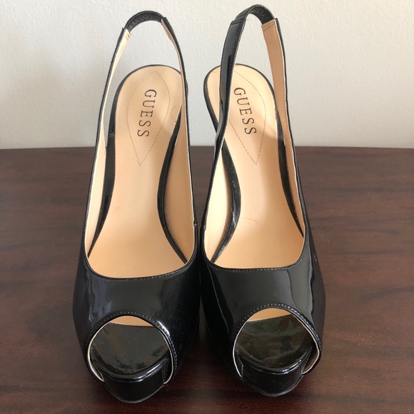Patent Slingback Peep-toe Pumps - Picture 2 of 3